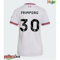 Camiseta Liverpool Jeremie Frimpong #30 Visitante Equipación para mujer 2026-27 manga corta